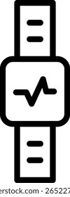 Fitness Tracker, Vektorlinien-Symboldesign