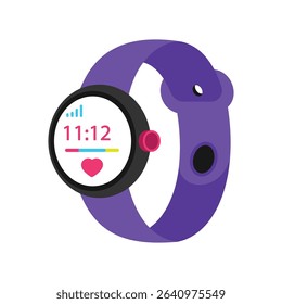 Fitness Tracker Vector style icon. Eps 10 file