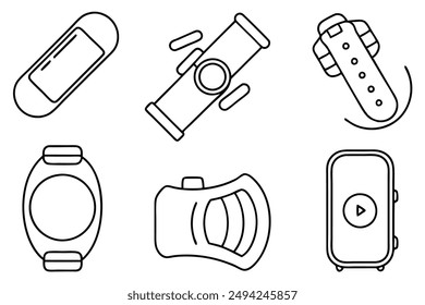 Fitness Trackers Creative Line Art Illustration Designs Gallery