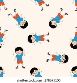 fitness trainer , cartoon seamless pattern background