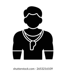 Fitness trainer Vector Icon which can easily modify or edit

