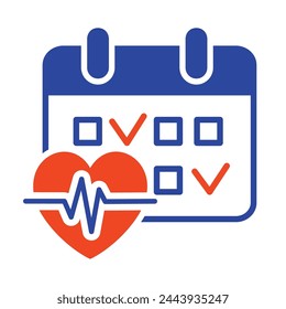 Fitness training day calendar vector solid icon. Gym calendar sign. Graph symbol for fitness and weight loss web site and apps design, logo, app, UI