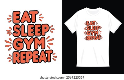 Fitness Training Eat Sleep Cool Gym Repeat Gift T-Shirt