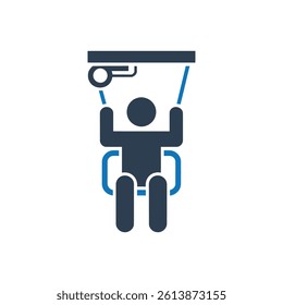 Fitness Training Equipment Icon On White Background
