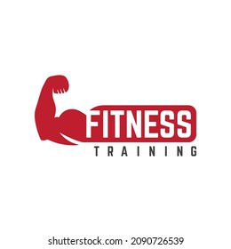 fitness training logo template vector