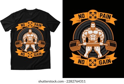 Fitness T-shirt design and Custom t shirt