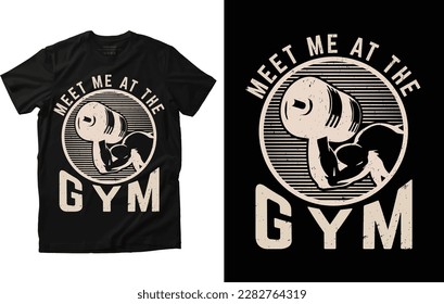 Fitness T-shirt design and Custom t shirt