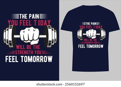 Fitness T-shirt Design, Fitness Fanatic Tee, Gym T-shirt Design

