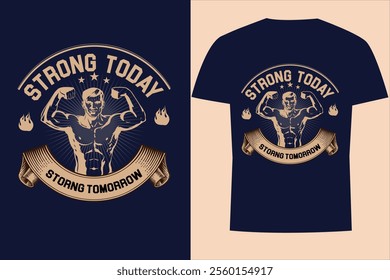 Fitness T-shirt Design, Fitness Fanatic Tee, Gym T-shirt Design

