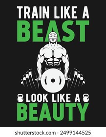 Fitness T-shirt Design. gym T-shirt Design