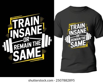 Fitness T-shirt Design gym shirt. Workout vintage design