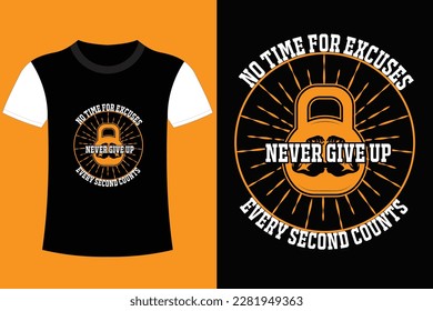 It's fitness t-shirt design. No pain no gain fitness club. the real workout starts when you want to stop.