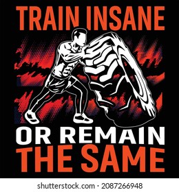 Fitness T-Shirt Design vector increíble.