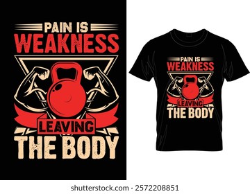 fitness t-shirt design vector custom clothing print street wear hoodie design template