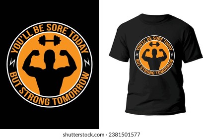 Fitness T-Shirt Design vector file