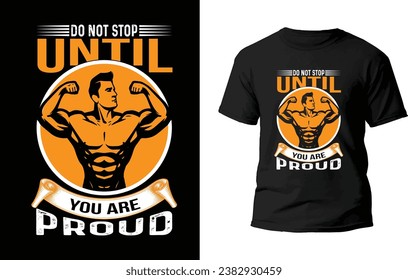 Fitness T-Shirt Design vector file