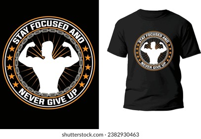 Fitness T-Shirt Design vector file