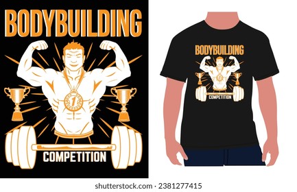 Fitness t-shirt design, vector fitness, gym t-shirt, illustration t-shirt design, t-shirt design