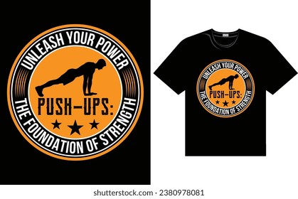 Fitness T-shirt, Gym T-shirt design vector files