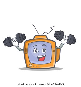 Fitness TV character cartoon object