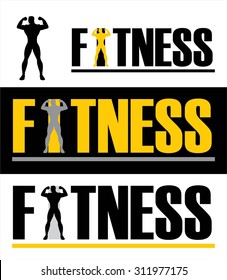 Fitness Fitness Typography Label Design Fitness Stock Vector (Royalty ...