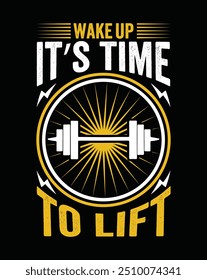 fitness typography t-shirt design , custom t shirt design