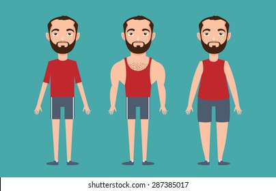 Skinny Man Cartoon Images, Stock Photos & Vectors | Shutterstock