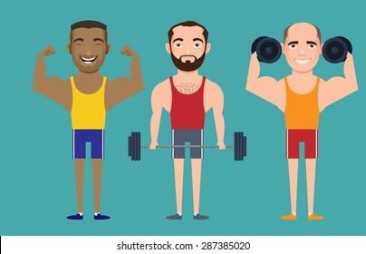 Fitness vector character