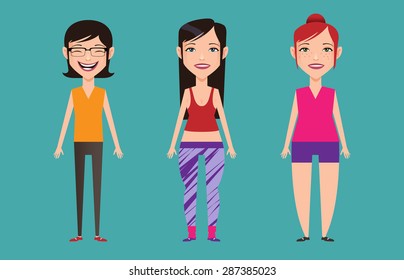 Fitness vector character