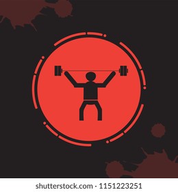 Fitness vector icon