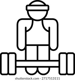 Icono de Vector de fitness. Se puede utilizar para aplicaciones de impresión, móviles y de Web.