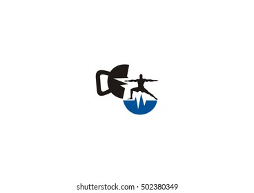 fitness vector icon logo