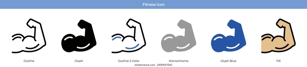 Fitness Vector Icon Set Series