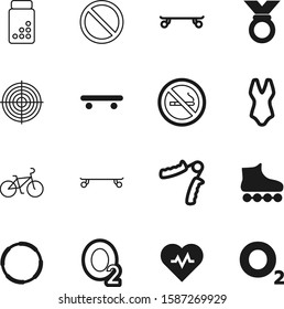 fitness vector icon set such as: image, hand, pictogram, web, diet, pulse, caution, suit, habit, heart, exerciser, transport, break, woman, beauty, prohibit, hoop, child, award, transportation