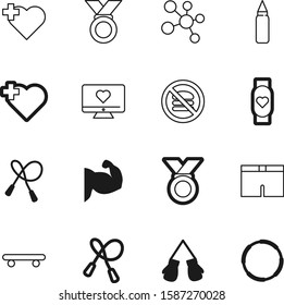 fitness vector icon set such as: short, watch, banner, human, device, logo, care, extreme, skater, skateboard, adult, model, structure, set, icons, fashion, dna, responsive, clothing, monochrome
