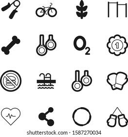 fitness vector icon set such as: green, nature, healthcare, cardiac, athlete, pictogram, athletic, circle, water, cereal, emblem, research, men, love, lifestyle, cardiology, connection, fit, sea