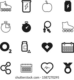 fitness vector icon set such as: winner, jump, training, o2, love, vials, air, dna, nutrition, prize, model, first, molecule, connection, apple, treatment, oxygen, round, win, beautiful, molecules