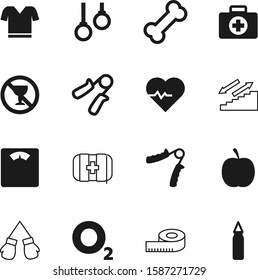fitness vector icon set such as: activity, puppy, heart, meal, no, shirt, fight, step, heavy, up, ruler, corporate, circle, construction, love, tape, banner, beverage, fist, centimeter, alcoholic
