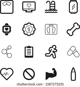 fitness vector icon set such as: body, art, puppy, success, sea, tourism, award, research, celebration, communication, check, structure, clipboard, exercise, summer, running, speed, responsive