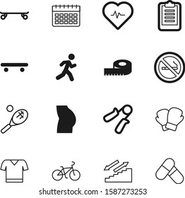 fitness vector icon set such as: measuring, run, forbidden, exerciser, pharmaceutical, young, butt, information, clip, medicine, corporate, clipboard, style, t-shirt, wave, prohibition, woman