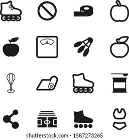 fitness vector icon set such as: feather, punching, prohibited, bikini, protein, abstract, medical, style, vacation, gloves, stadium, fighter, tailor, tool, science, supplements, arena, chemistry