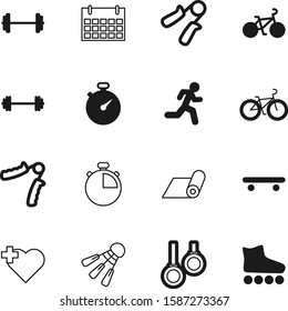 fitness vector icon set such as: date, banner, people, run, pilates, logo, feather, gymnastics, beautiful, calendar, lifestyle, medical, ring, gymnastic, carpet, reminder, vintage, rings, ball