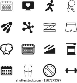 fitness vector icon set such as: stairs, centimeter, tablet, instrument, care, fist, professional, warning, supplement, tool, prohibited, dumbell, prohibition, molecules, tailor, atom, responsive