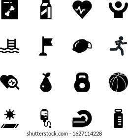 fitness vector icon set such as: run, love, weight, blue, nutrition, winner, ecg, flag, find, pack, ct, chemistry, help, shape, production, chemical, beat, europe, medication, drawing, track, roll