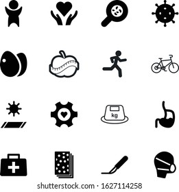 fitness vector icon set such as: transport, nutrition, cargo, speed, style, tape, cholera, logistic, stomach, chicken, machinery, object, cycle, help, bread, scalpel, diet, glass, lifting, engine