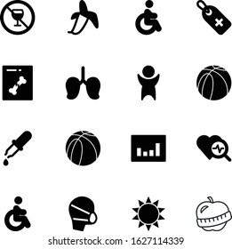 fitness vector icon set such as: heart, graph, report, gray, winner, circle, bone, chemistry, tube, abstract, user, drawing, blank, xray, pictogram, pulse, nature, breathing, tablet, drop, pipette