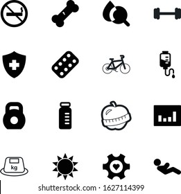 fitness vector icon set such as: man, logo, ampule, stop, cure, vehicle, machine, personal, love, smoke, liquid, finance, hot, summer, object, graph, unhealthy, mountain, transportation, bag, cycle