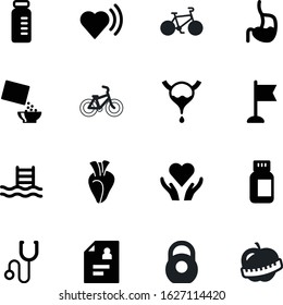 fitness vector icon set such as: ecg, doctor, fast, drawing, nutritious, charity, fresh, pictogram, centimeter, red, kilogram, tape, bell, flag, monitor, collection, heartbeat, hand, rate, kg, file
