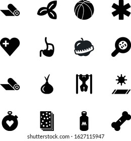 fitness vector icon set such as: onion, basketball, button, break, illness, plant, organism, green, bar, magnification, fracture, color, fruit, male, stroke, people, clinic, three, pull, chronometer