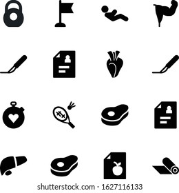 fitness vector icon set such as: power, barbell, abdominal, national, match, play, meal, tournament, world, chronometer, roll, strong, flexing, yoga, badminton, personal, kilogram, rest, ton